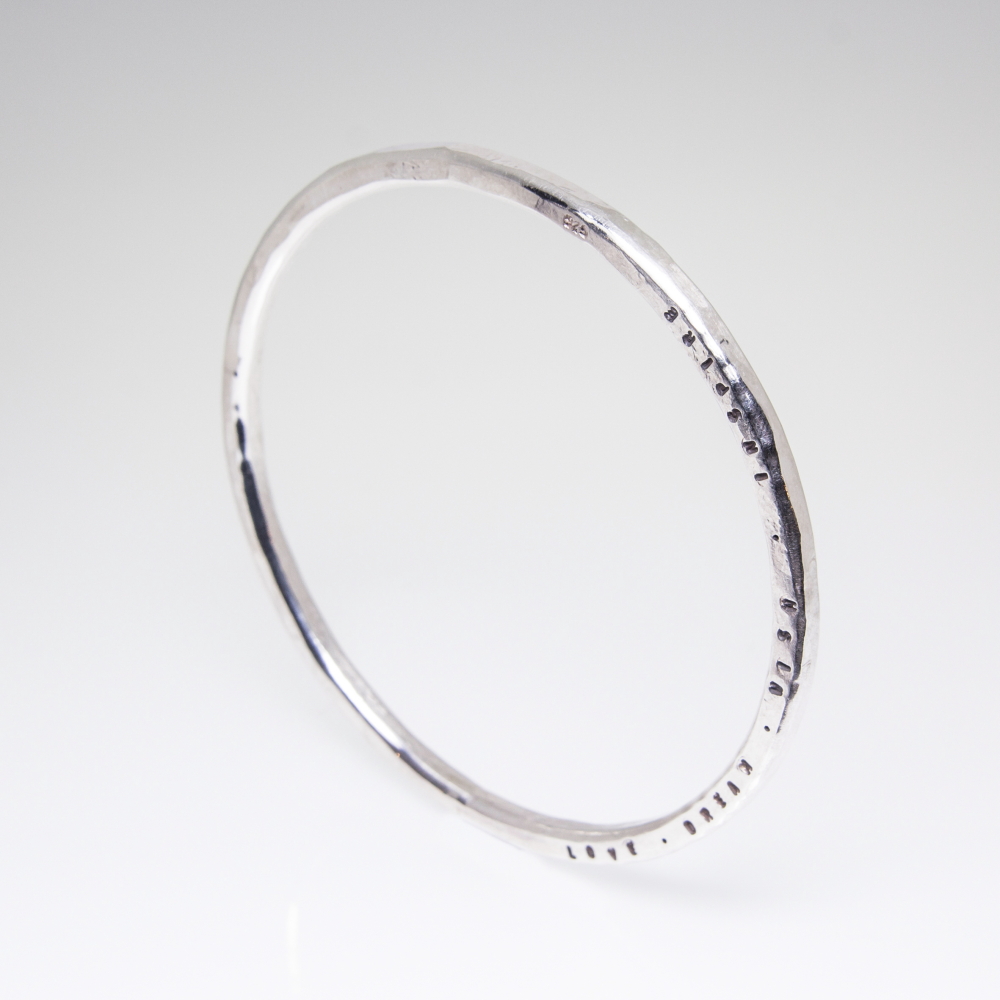 Personalised Gifts- Sterling Silver Bangle