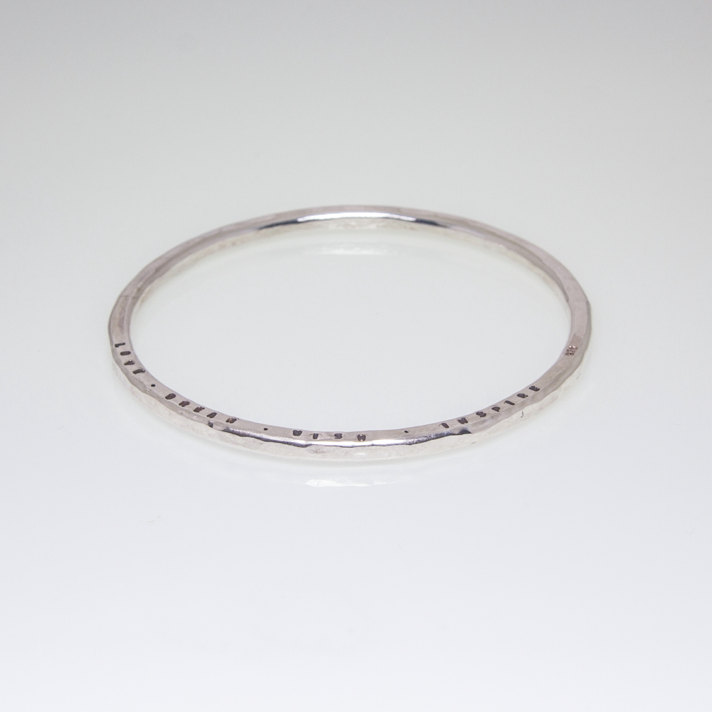 Personalised Gifts- Sterling Silver Bangle