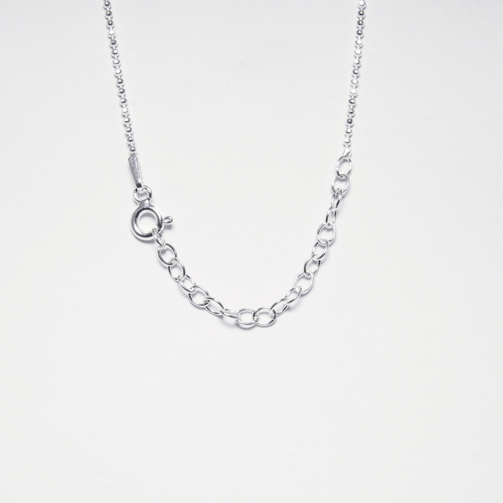 Bespoke Silver Necklace with Circle Disc Pendant