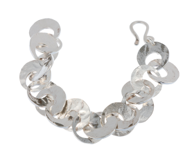 Modern Silver Bracelet- Handmade Jewellery UK