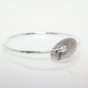 Sterling Silver Fashion Jewellery- Bangle with Pendant