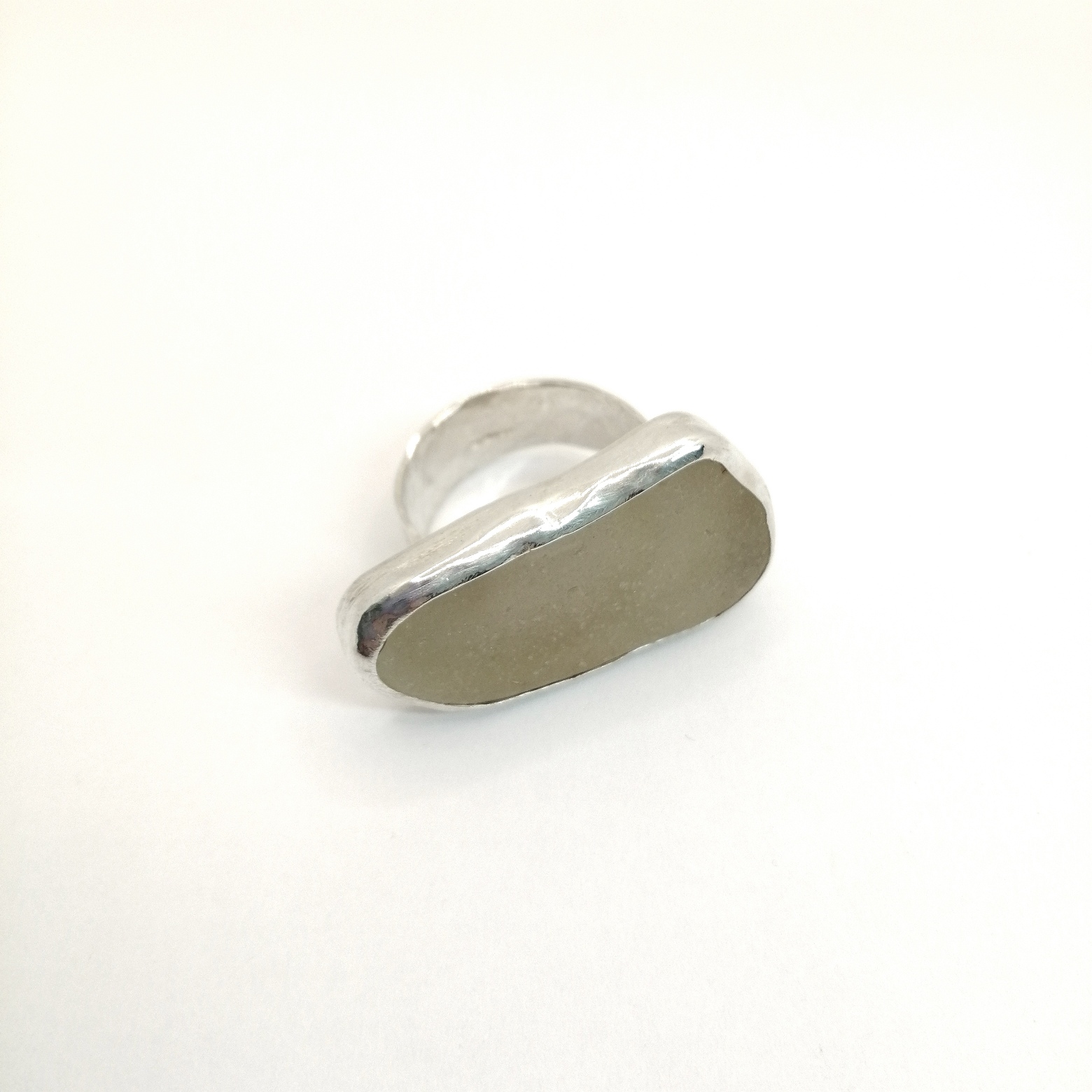 Round Blown Glass Ring - Aqua – TistiK