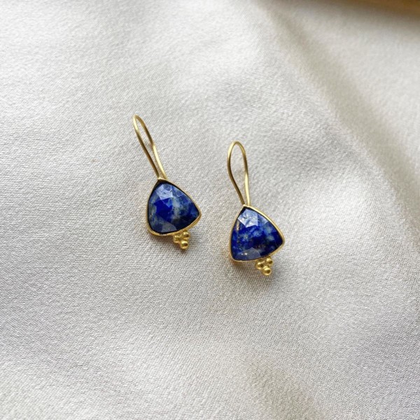 Ashiana Lola Earrings in Lapis Lazuli - Castle Collection