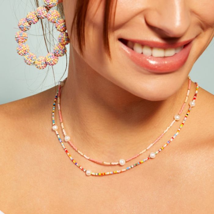 Ashiana Pink Choker Necklace Castle Collection