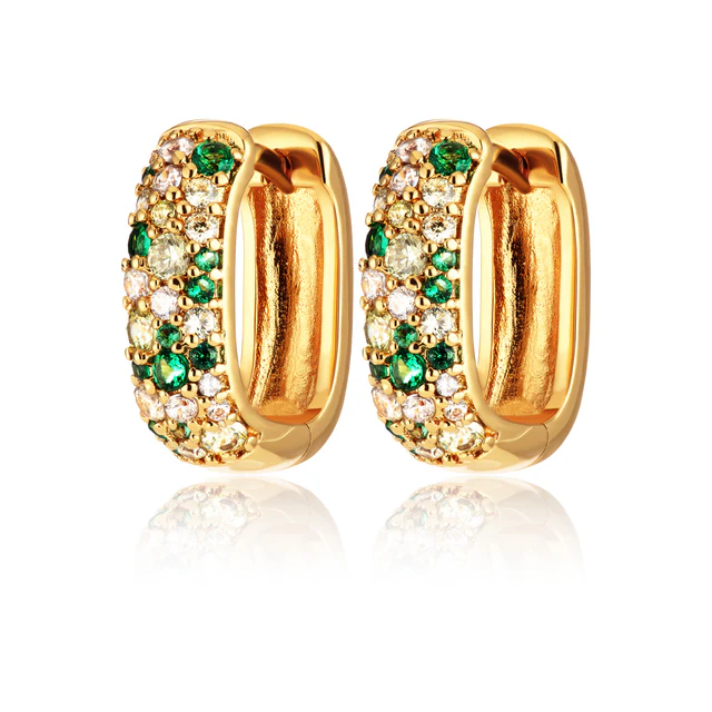 gold-mosaic-chunky-huggie-hoop-earrings-with-green-and-clear-stones_640x_crop_center