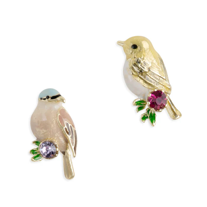 Goldcrest_Coal_Tit_Bird_Mismatched_Earstuds